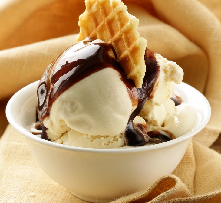 Ice Cream Drizzled with Aged Balsamic • Sunshine Coast Olive Oil