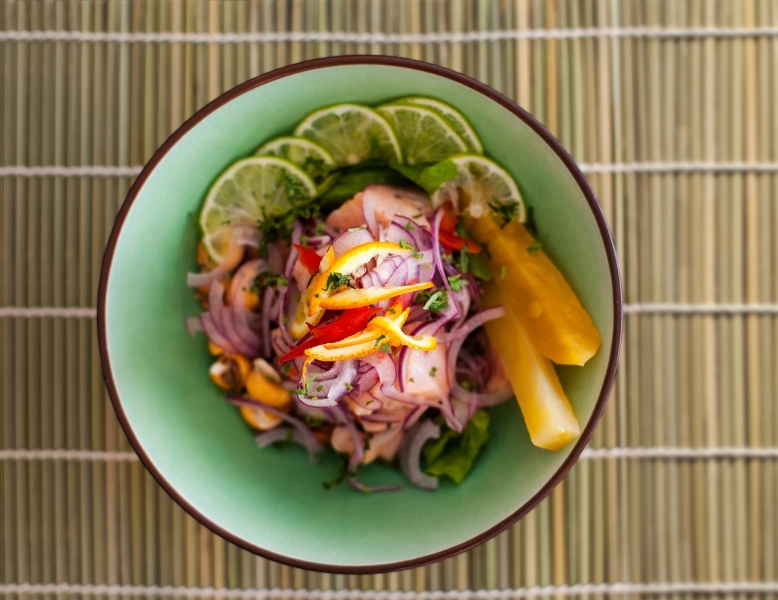 Sesame Honey Ceviche • Sunshine Coast Olive Oil